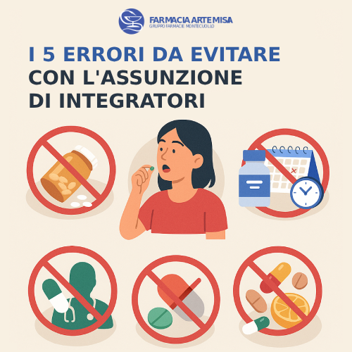 Immagine relativa al post intitolato I 5 Errori da Evitare con l'Assunzione di Integratori