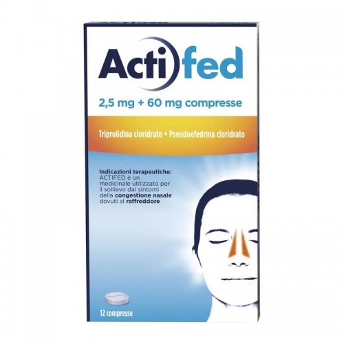 ACTIFED*12CPR 2,5MG+60MG - Farmacia Artemisia di Montecuollo Dott. Angelo snc