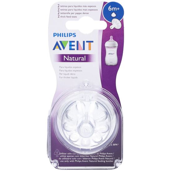 AVENT 2 TETTARELLE NATURAL PER LIQUIDI DENSI FESSURA A Y - Farmacia Artemisia di Montecuollo Dott. Angelo snc