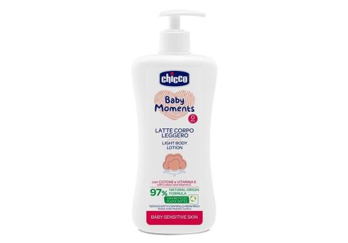 CHICCO BABY MOMENTS LATTE CORPO SENSITIVE LEGGERO 500 ML - Farmacia Artemisia di Montecuollo Dott. Angelo snc