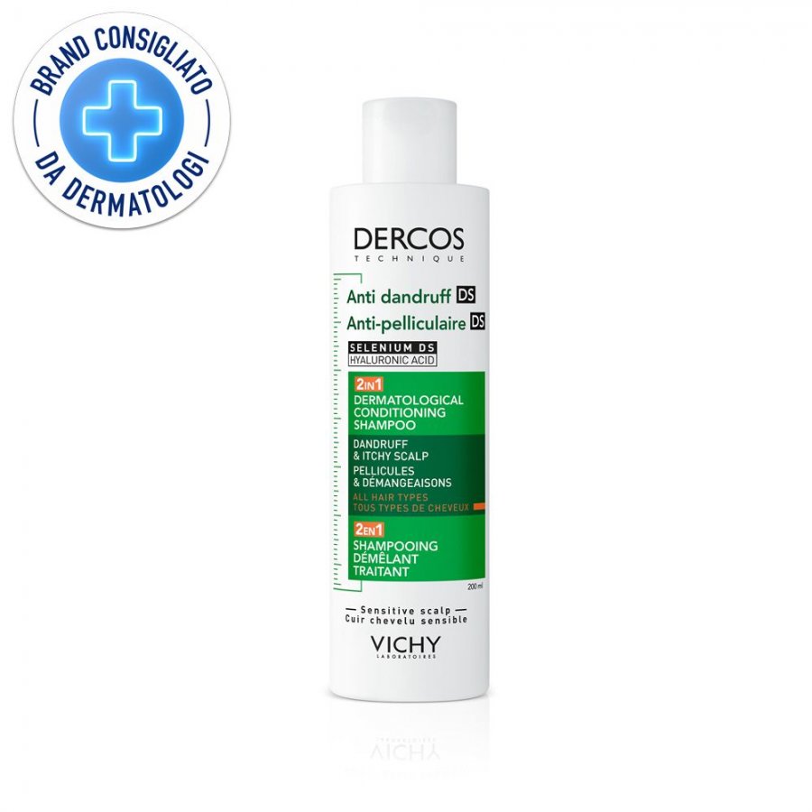 DERCOS TECHNIQUE ANTI DANDRUFF SHAMPOO 2IN1 200 ML - Farmacia Artemisia di Montecuollo Dott. Angelo snc