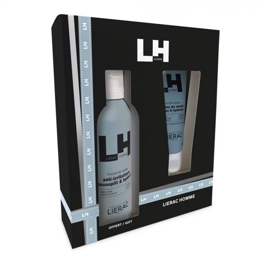 LIERAC CF HOMME BALSAMO DOPOBARBA 75 ML + MOUSSE 150 ML - Farmacia Artemisia di Montecuollo Dott. Angelo snc