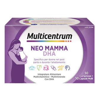 MULTICENTRUM NEO MAMMA DHA 30 COMPRESSE + 30 CAPSULE MOLLI - Farmacia Artemisia di Montecuollo Dott. Angelo snc