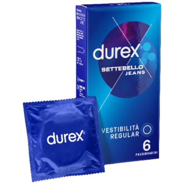 PROFILATTICO DUREX SETTEBELLO JEANS 6 PEZZI - Farmacia Artemisia di Montecuollo Dott. Angelo snc