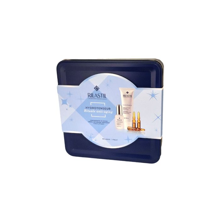 RILASTIL COFANETTO HYDROTENSEUR 1 RILASTIL HYDROTENSEUR GOCCE ELASTICIZZANTI 15 ML + 1 RILASTIL HYDROTENSEUR CREMA IDRATANTE 50 ML + 1 RILASTIL HYDROTENSEUR 3 FIALE 1 ML - Farmacia Artemisia di Montecuollo Dott. Angelo snc