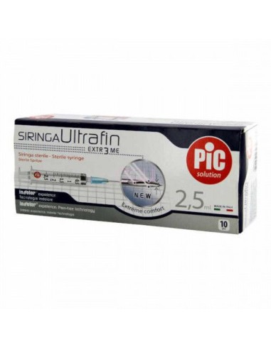 SIRINGA PIC STERILE MONOUSO CAPACITA' 2,5ML CON AGO GAUGE14 10 PEZZI - Farmacia Artemisia di Montecuollo Dott. Angelo snc