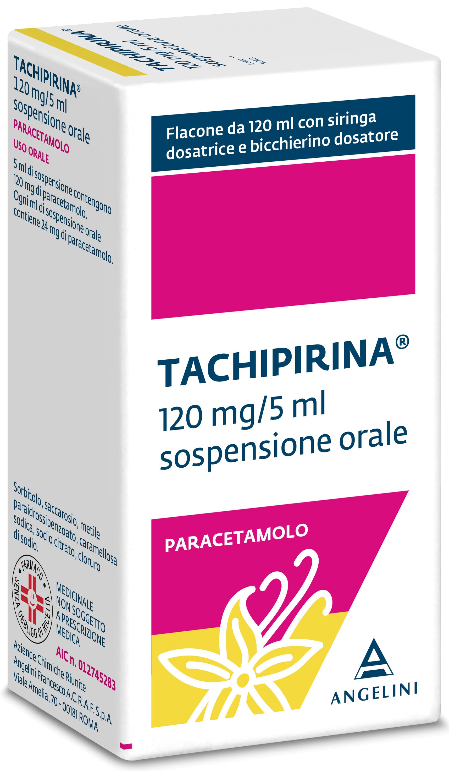 TACHIPIRINA*SOSP 120ML VAN/CAR - Farmacia Artemisia di Montecuollo Dott. Angelo snc