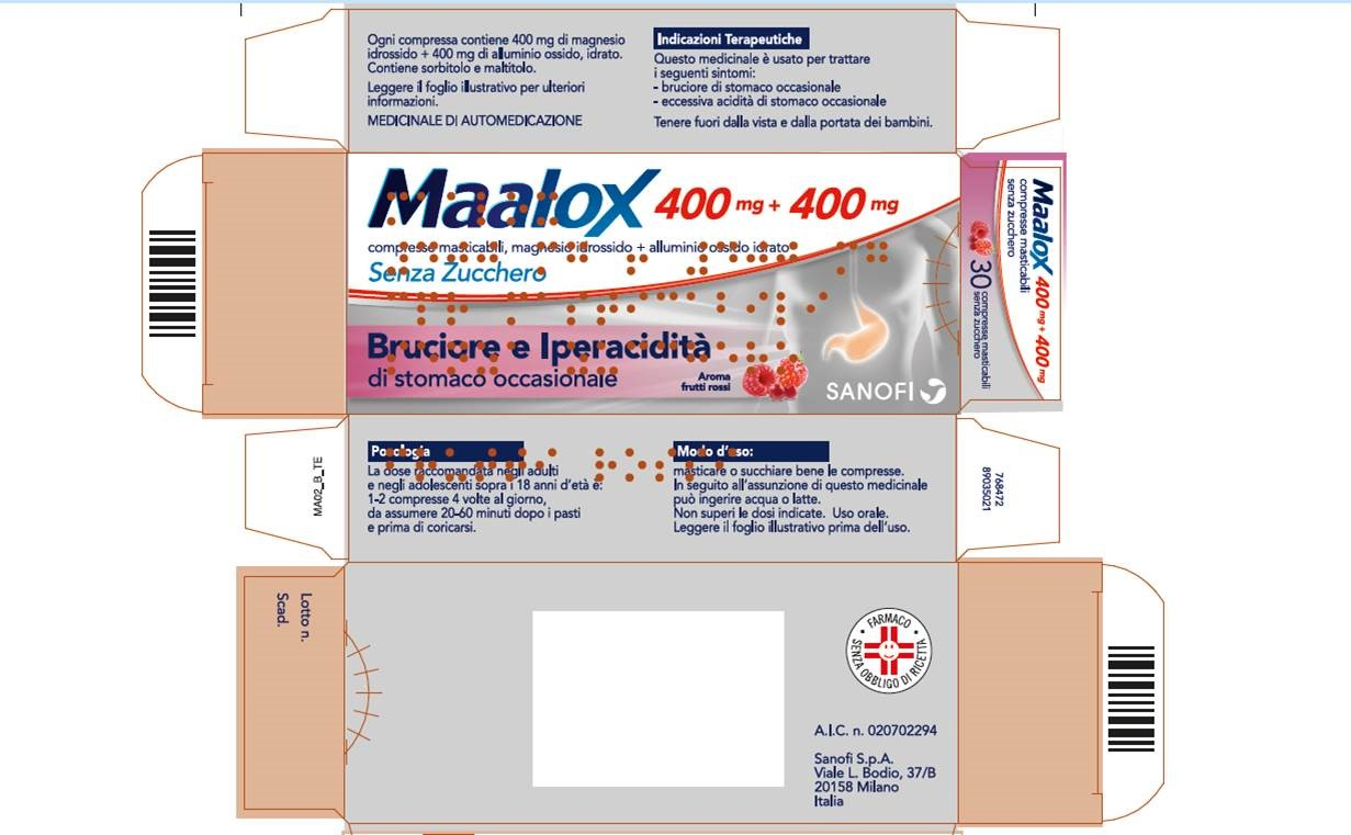 MAALOX*S/Z 30CPR MAST400+400MG - Farmacia Artemisia di Montecuollo Dott. Angelo snc