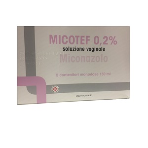 MICOTEF*SOL VAG 5FL 150ML 0,2% - Farmacia Artemisia di Montecuollo Dott. Angelo snc