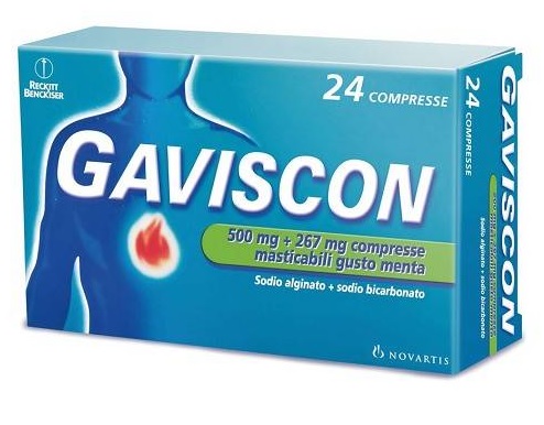 GAVISCON*24CPR MENTA 500+267MG - Farmacia Artemisia di Montecuollo Dott. Angelo snc