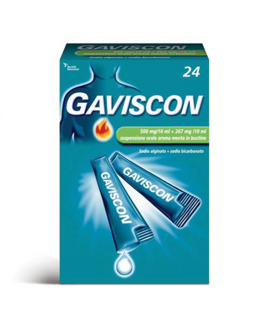 GAVISCON*24BUST 500+267MG/10ML - Farmacia Artemisia di Montecuollo Dott. Angelo snc
