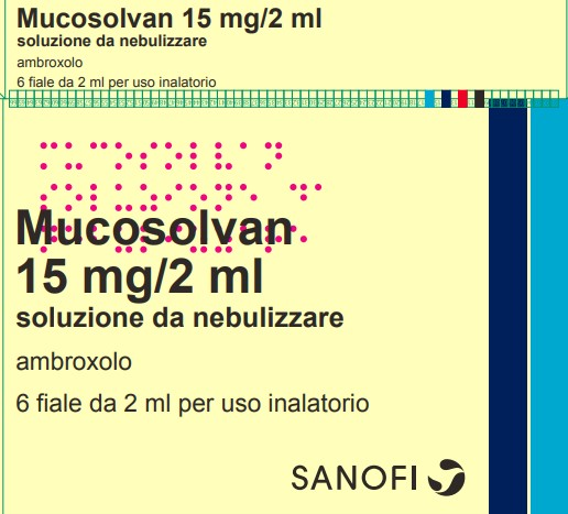 MUCOSOLVAN*NEBUL 6F 15MG 2ML - Farmacia Artemisia di Montecuollo Dott. Angelo snc