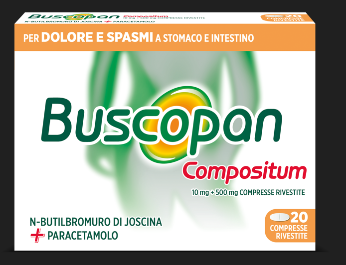 BUSCOPAN COMPOSITUM*20CPR RIV - Farmacia Artemisia di Montecuollo Dott. Angelo snc