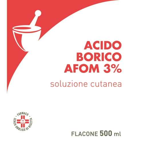 ACIDO BORICO AFOM*3% 500ML - Farmacia Artemisia di Montecuollo Dott. Angelo snc