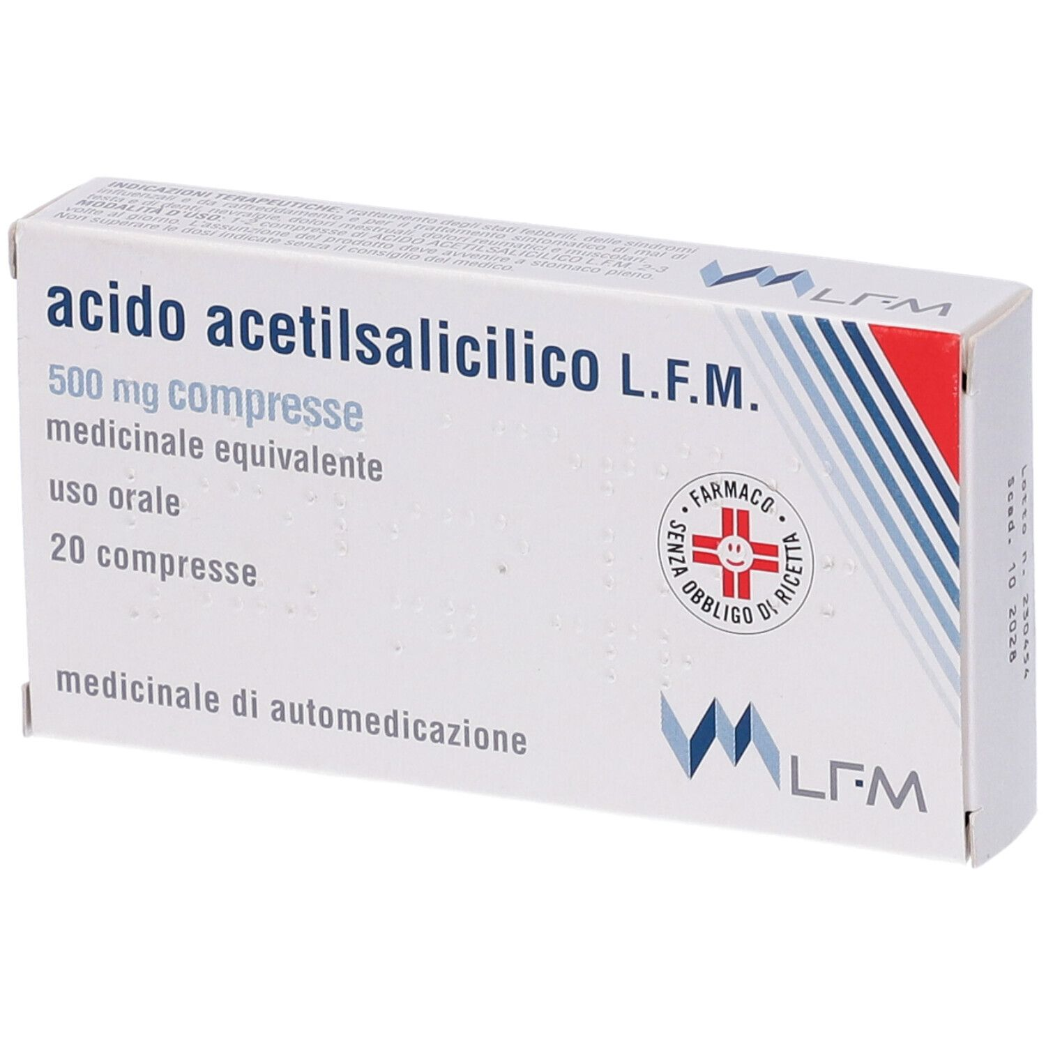 ACIDO ACETILSALIC LFM*20CPR500 - Farmacia Artemisia di Montecuollo Dott. Angelo snc