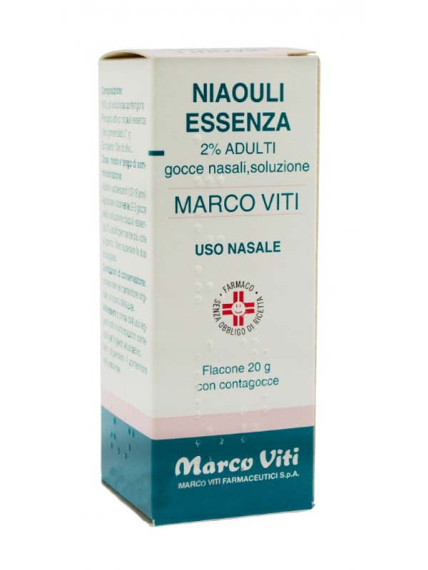 NIAOULI ESSENZA MV*2% GTT 20G - Farmacia Artemisia di Montecuollo Dott. Angelo snc
