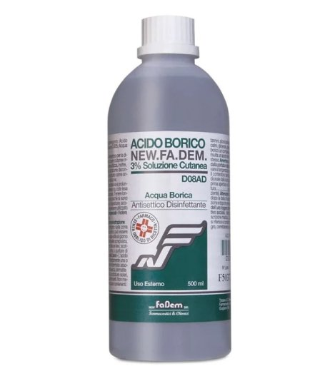 ACIDO BORICO NEW F*3% FL 500ML - Farmacia Artemisia di Montecuollo Dott. Angelo snc