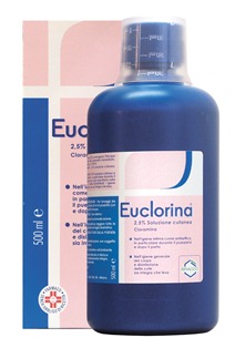 EUCLORINA 2,5%*1FL 500ML - Farmacia Artemisia di Montecuollo Dott. Angelo snc