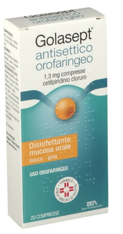 GOLASEPT ANT ORO*20CPR 1,3MG - Farmacia Artemisia di Montecuollo Dott. Angelo snc