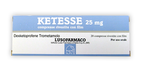 KETESSE*20CPR RIV 25MG - Farmacia Artemisia di Montecuollo Dott. Angelo snc