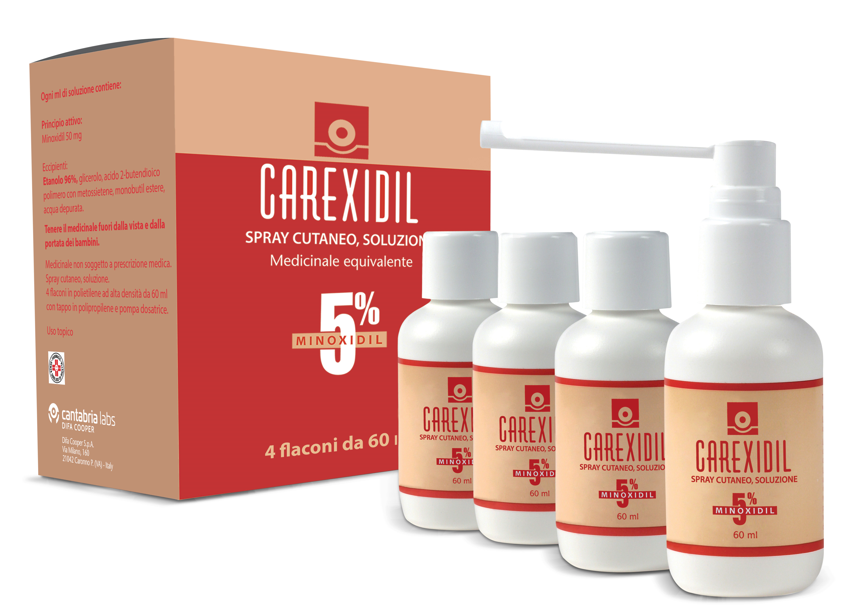 CAREXIDIL*4FL SOLUZ CUT 60ML5% - Farmacia Artemisia di Montecuollo Dott. Angelo snc