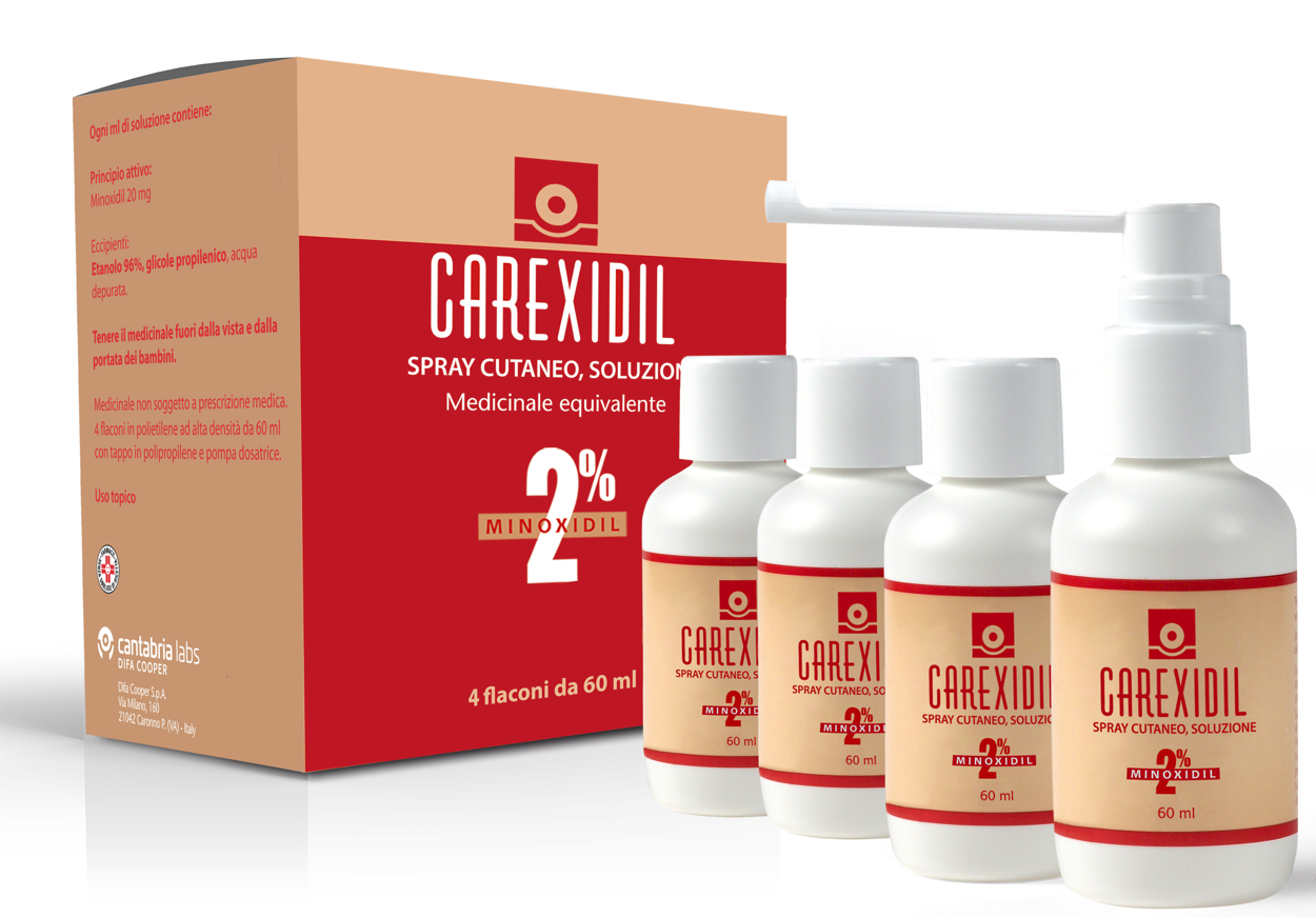 CAREXIDIL*4FL SOLUZ CUT 60ML2% - Farmacia Artemisia di Montecuollo Dott. Angelo snc