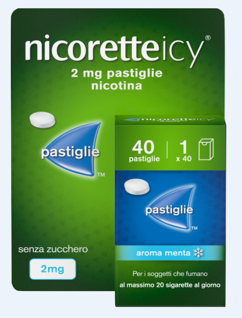 NICORETTEICY*40PAST 2MG - Farmacia Artemisia di Montecuollo Dott. Angelo snc