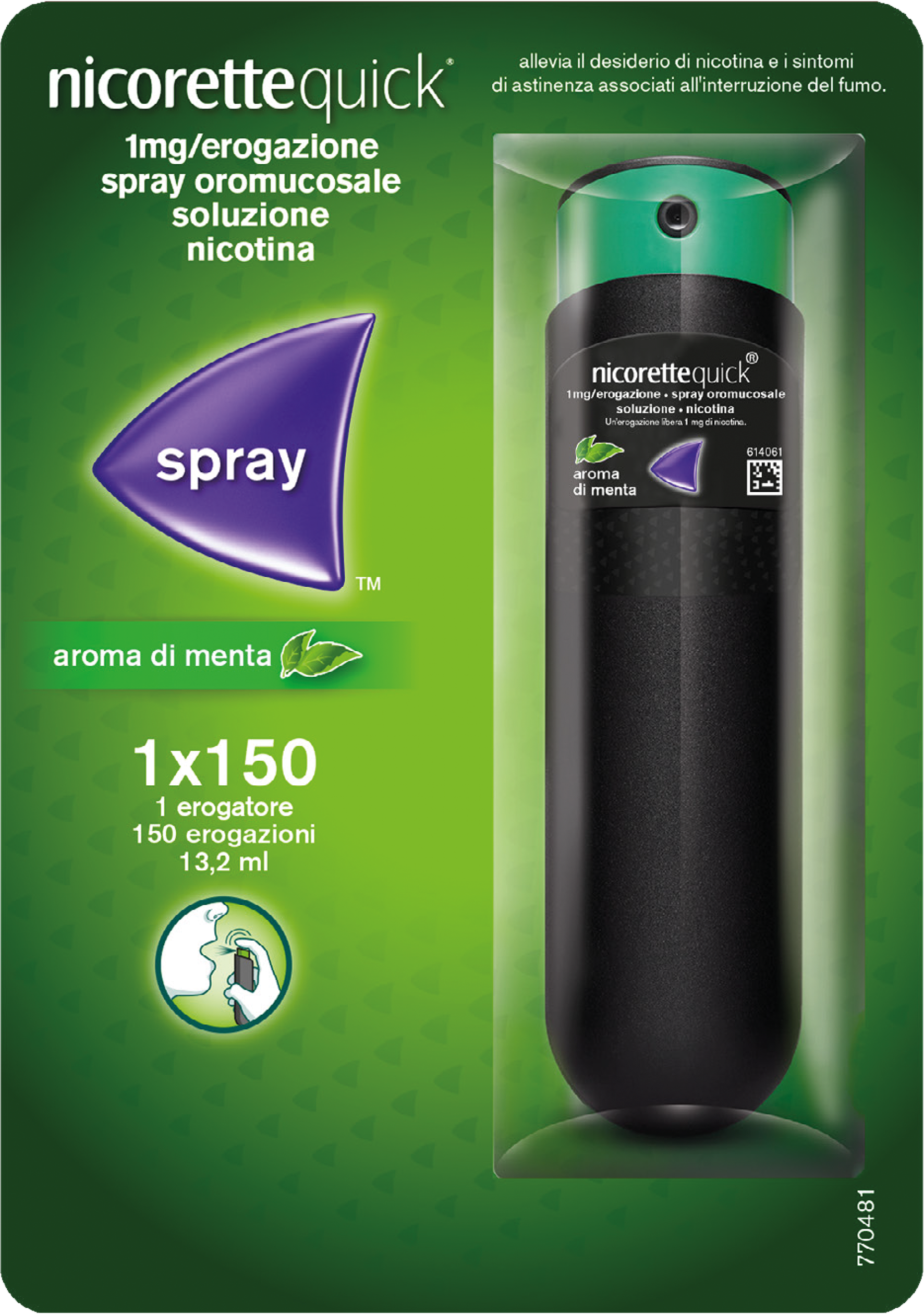 NICORETTEQUICK*SPRAY 1FL 150D - Farmacia Artemisia di Montecuollo Dott. Angelo snc