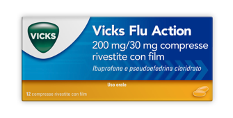 VICKS FLU ACTION*12CPR200+30MG - Farmacia Artemisia di Montecuollo Dott. Angelo snc