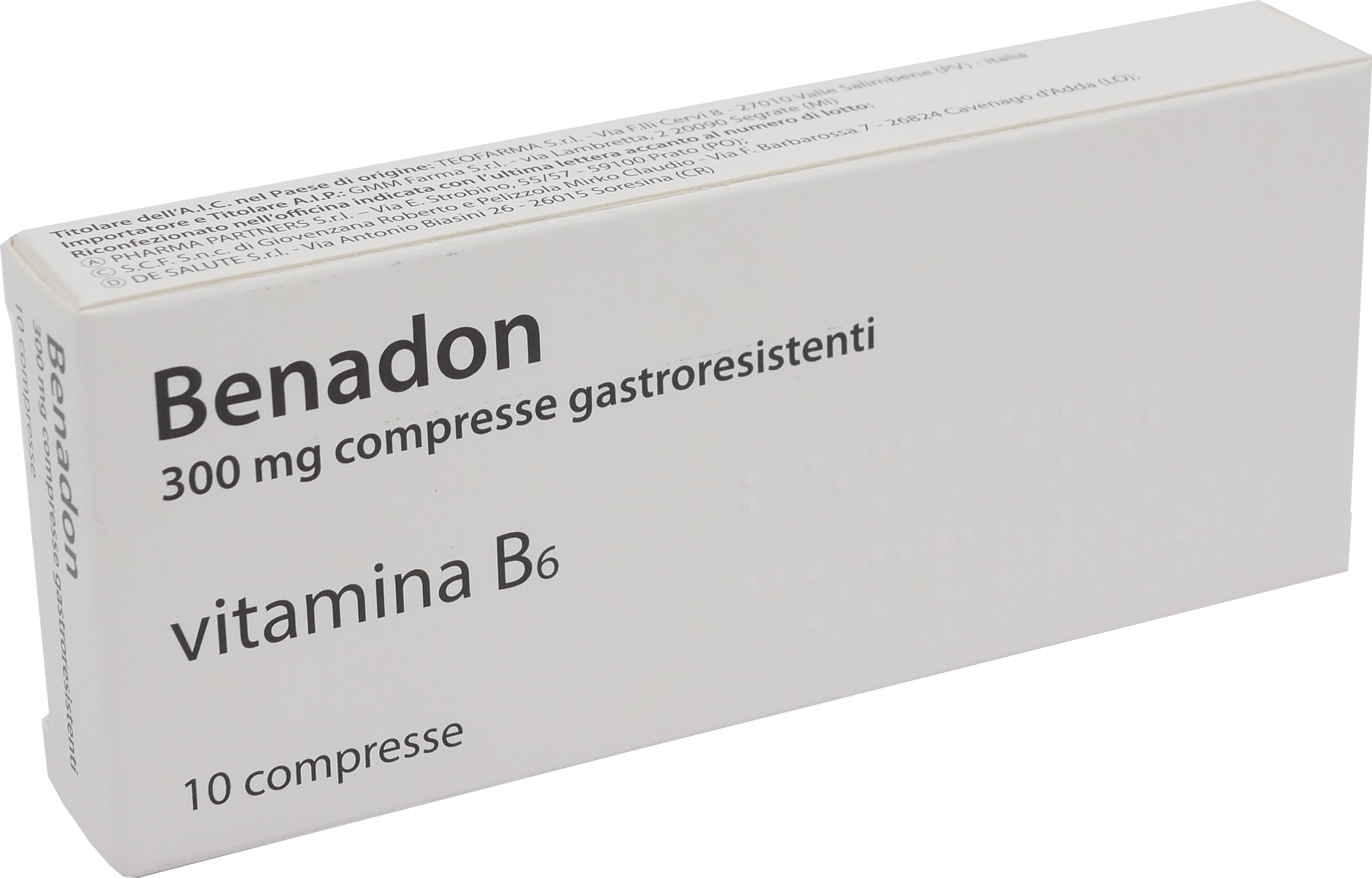 BENADON*10CPR GASTRORES 300MG - Farmacia Artemisia di Montecuollo Dott. Angelo snc