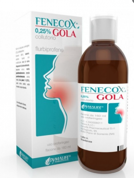 FENECOX GOLA*COLLUT 160ML0,25% - Farmacia Artemisia di Montecuollo Dott. Angelo snc