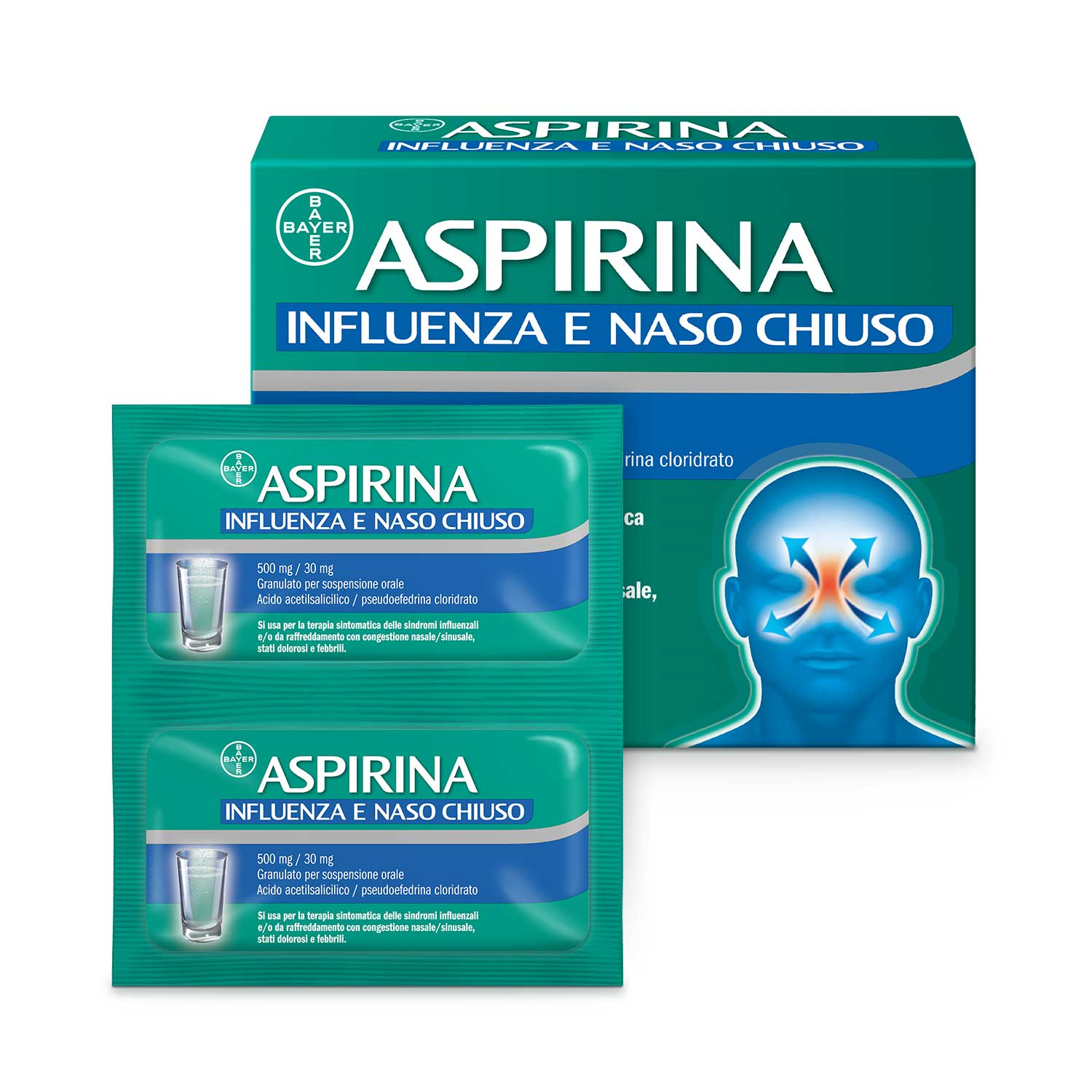 ASPIRINA INFLUENZA E NASO C*10 - Farmacia Artemisia di Montecuollo Dott. Angelo snc