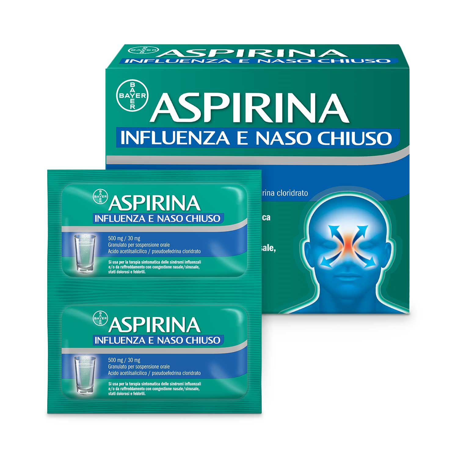 ASPIRINA INFLUENZA E NASO C*20 - Farmacia Artemisia di Montecuollo Dott. Angelo snc