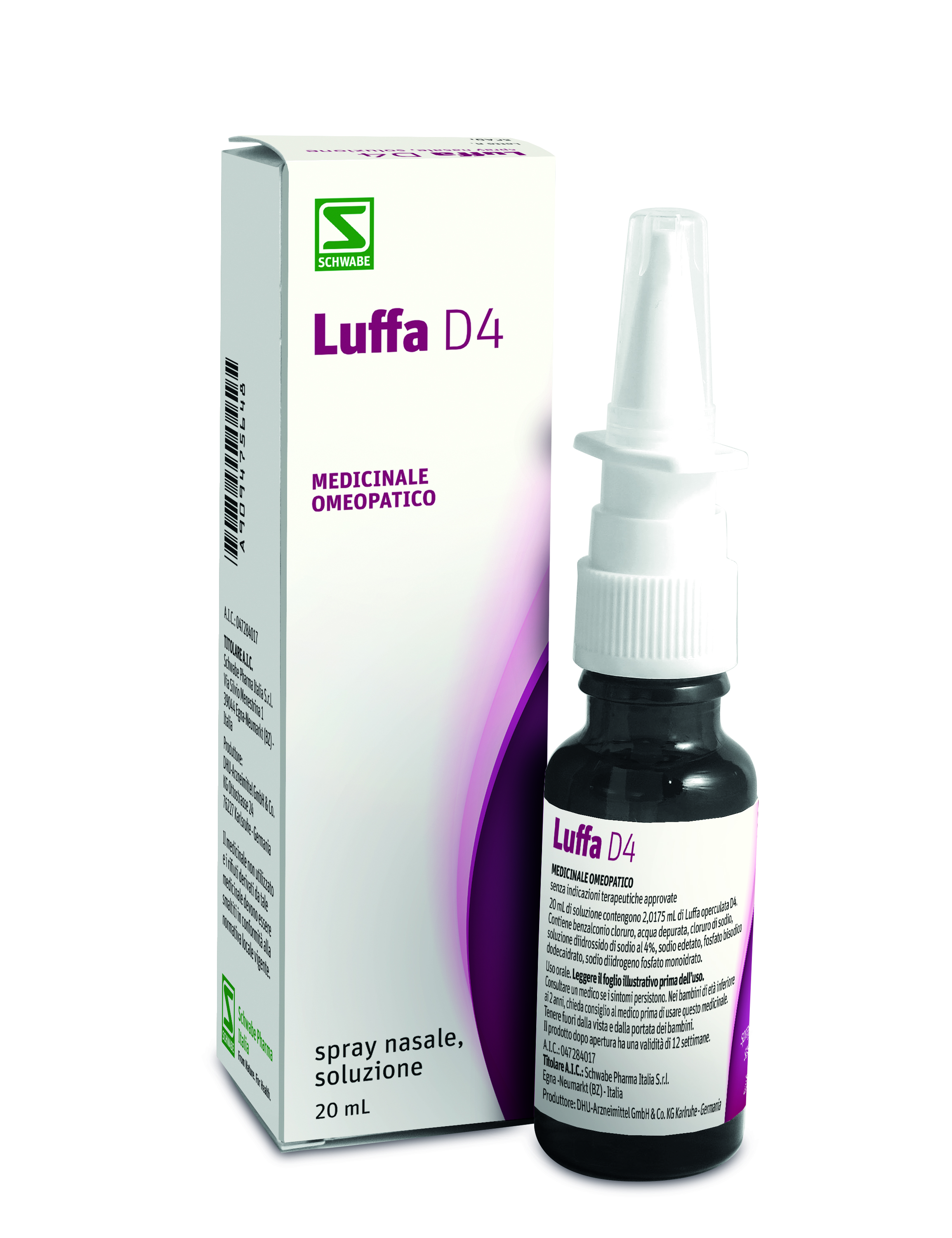 LUFFA*D4 SPRAY NASALE 1FL 20ML - Farmacia Artemisia di Montecuollo Dott. Angelo snc
