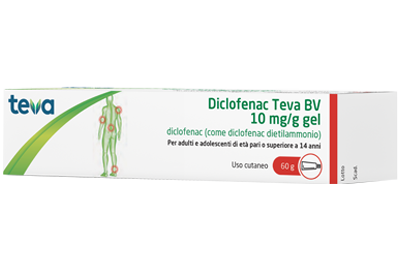 DICLOFENAC TEVA*GEL 60G 10MG/G - Farmacia Artemisia di Montecuollo Dott. Angelo snc