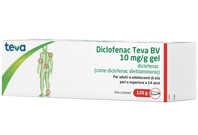 DICLOFENAC TEVA*GEL120G 10MG/G - Farmacia Artemisia di Montecuollo Dott. Angelo snc