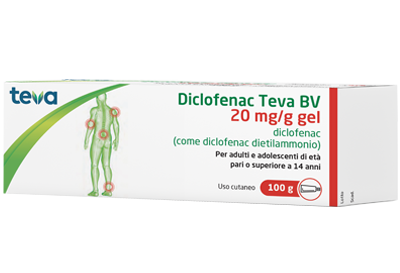 DICLOFENAC TEVA*GEL100G 20MG/G - Farmacia Artemisia di Montecuollo Dott. Angelo snc