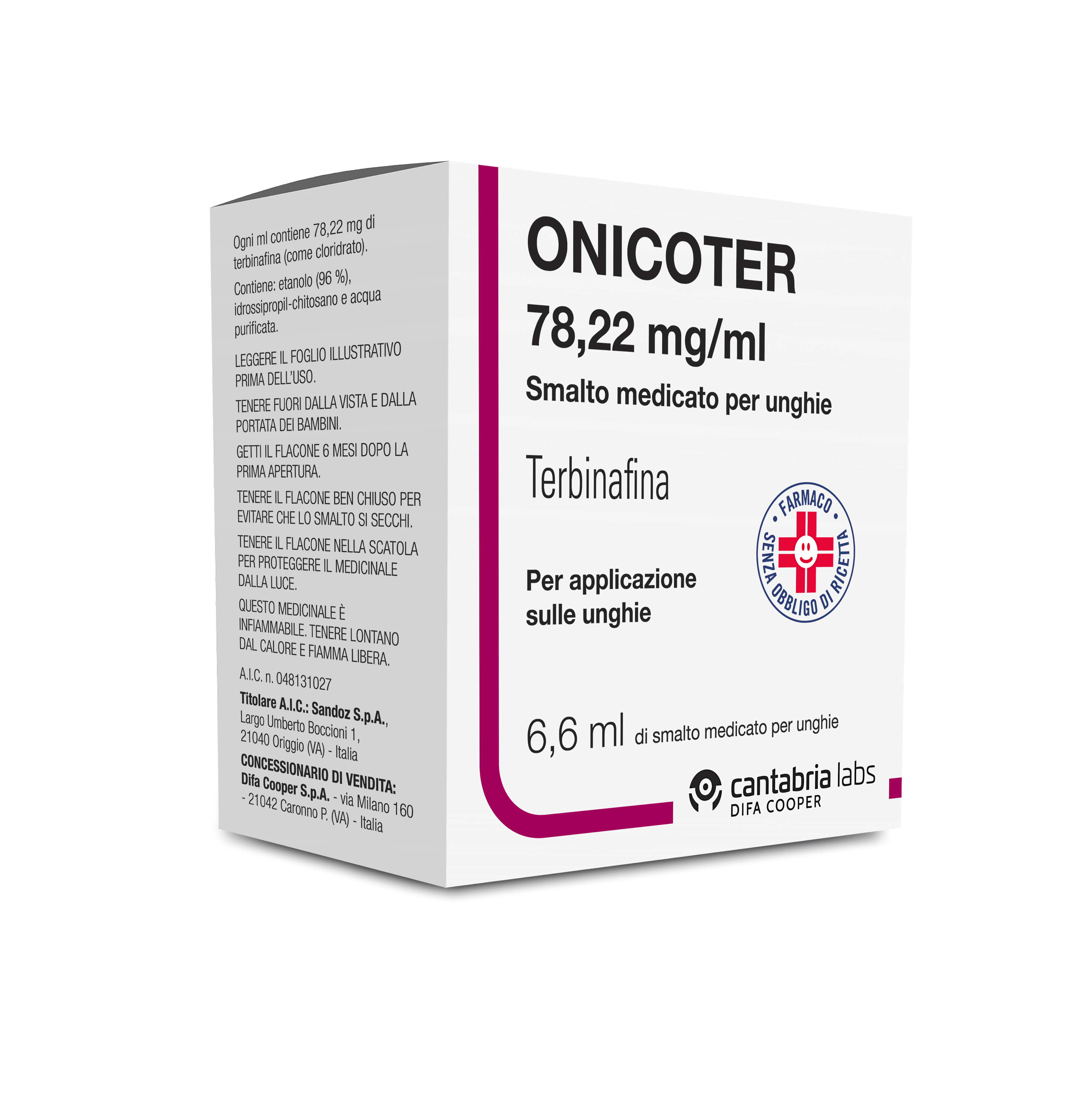 ONICOTER*SMALTO MED 1FL 6,6ML - Farmacia Artemisia di Montecuollo Dott. Angelo snc