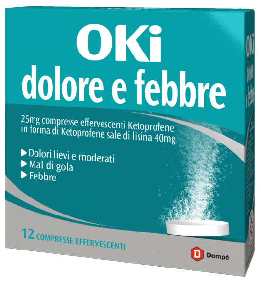 OKI DOLORE E FEBBRE*12CPR EFF - Farmacia Artemisia di Montecuollo Dott. Angelo snc