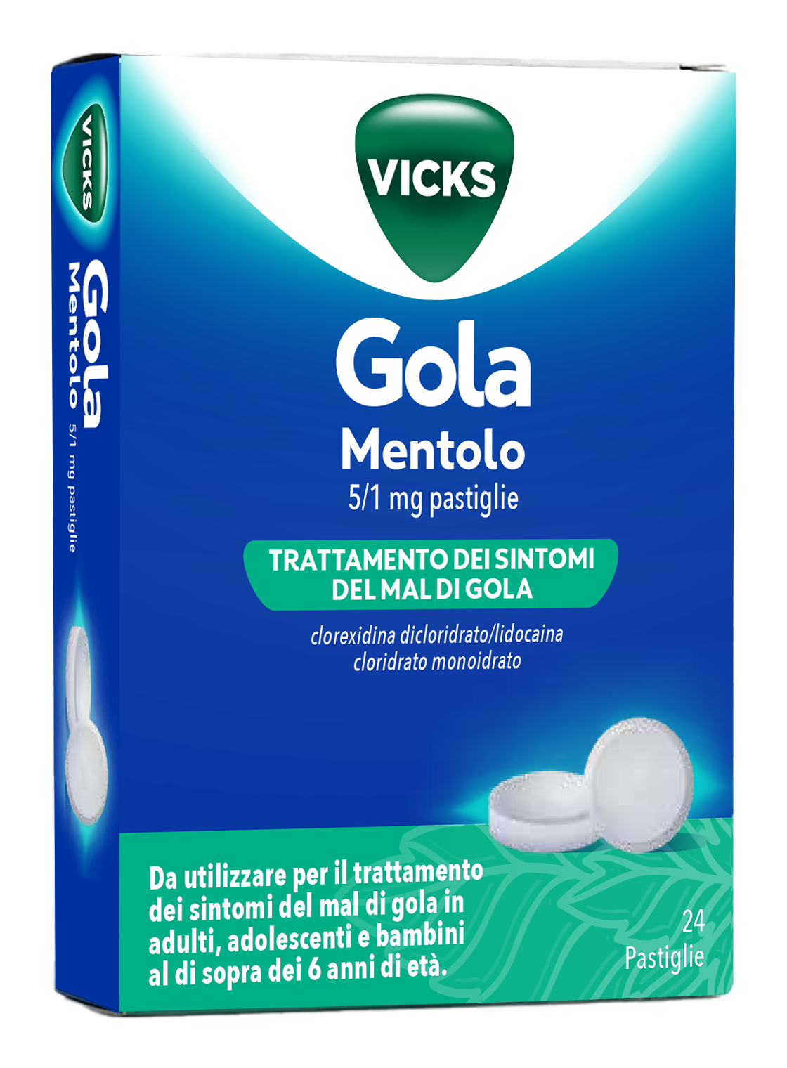 VICKS GOLA*24PAST 5+1MG MENTOL - Farmacia Artemisia di Montecuollo Dott. Angelo snc