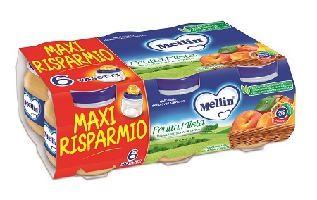MELLIN OMOGENEIZZATO FRUTTA MISTA 100 G 6 PEZZI - Farmacia Artemisia di Montecuollo Dott. Angelo snc