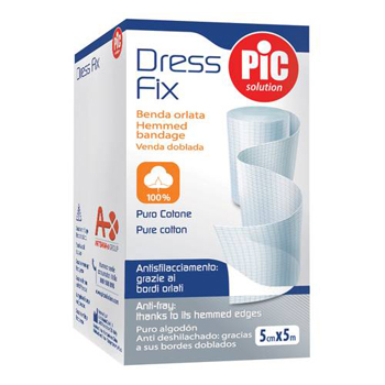BENDA IN GARZA IDROFILA ORLATA PIC DRESSFIX 10X500CM FUSTELLA - Farmacia Artemisia di Montecuollo Dott. Angelo snc