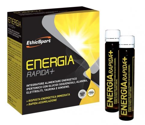ETHICSPORT ENERGIA RAPIDA+ 10 FLACONCINI 25 ML - Farmacia Artemisia di Montecuollo Dott. Angelo snc