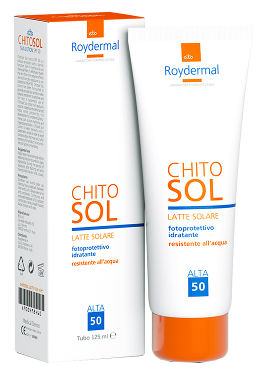 CHITOSOL LATTE SOLARE SPF50 125 ML - Farmacia Artemisia di Montecuollo Dott. Angelo snc