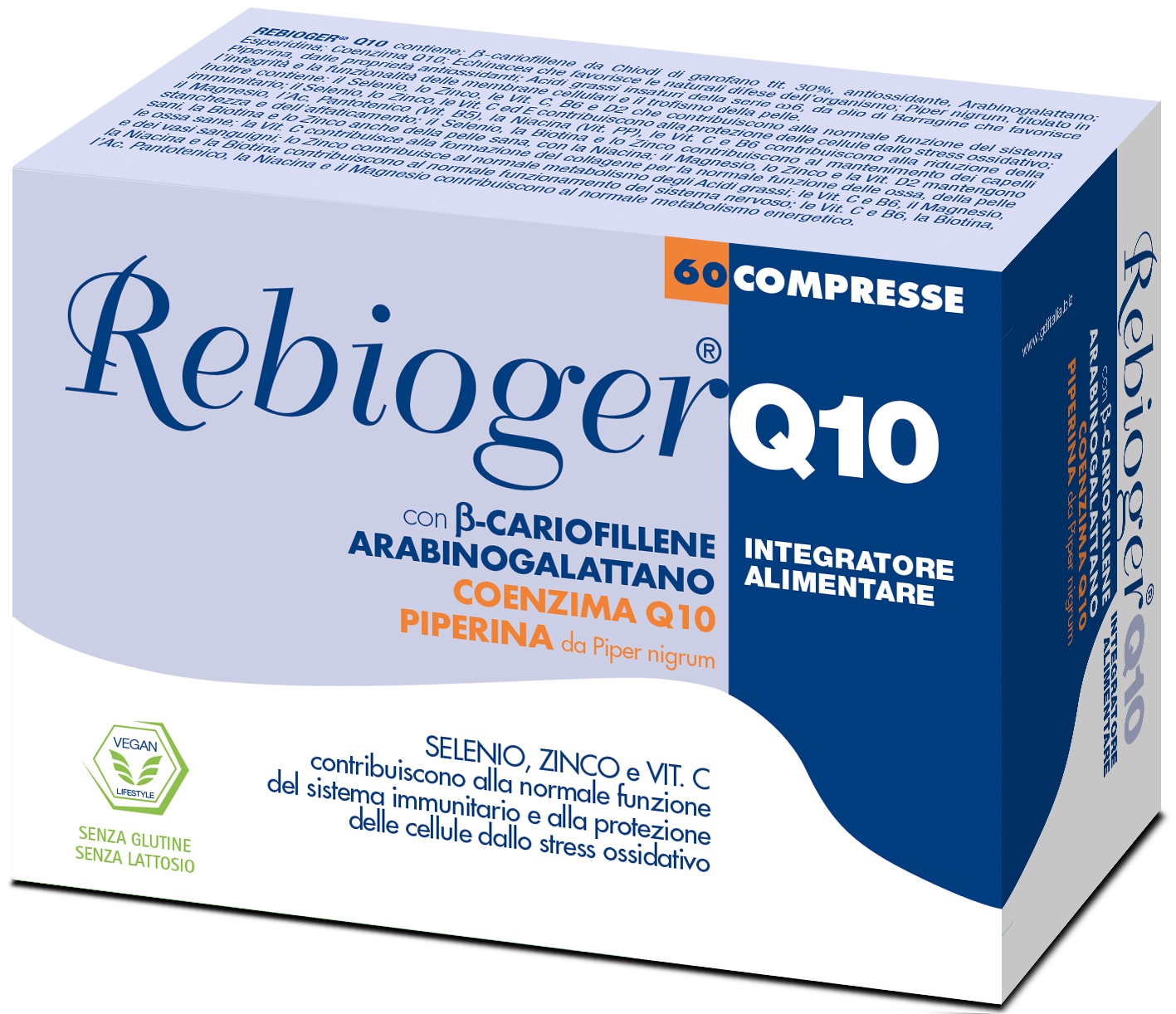 REBIOGER Q10 60 COMPRESSE - Farmacia Artemisia di Montecuollo Dott. Angelo snc