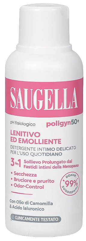 SAUGELLA POLIGYN 50+ DETERGENTE INTIMO LENITIVO ED EMOLLIENTE 250 ML - Farmacia Artemisia di Montecuollo Dott. Angelo snc