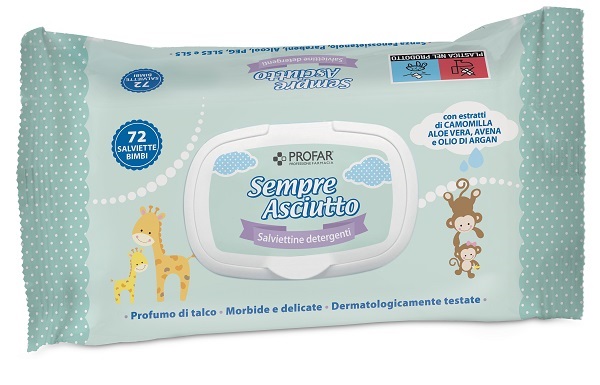 SALVIETTINE UMIDIFICATE SEMPRE ASCIUTTO 72 PEZZI PROFAR - Farmacia Artemisia di Montecuollo Dott. Angelo snc