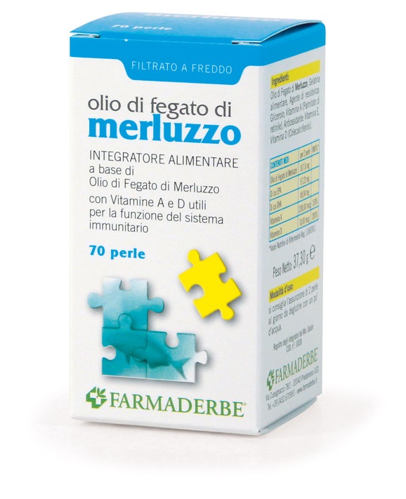 OLIO DI FEGATO DI MERLUZZO 70 PERLE - Farmacia Artemisia di Montecuollo Dott. Angelo snc