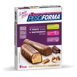 PESOFORMA BARRETTA CIOCCOLATO CARAMELLO 12 X 31 G - Farmacia Artemisia di Montecuollo Dott. Angelo snc