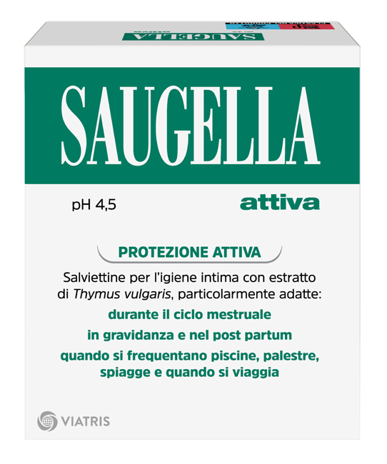 SAUGELLA ATTIVA SALVIETTINE DETERGENTI 10 BUSTINE - Farmacia Artemisia di Montecuollo Dott. Angelo snc